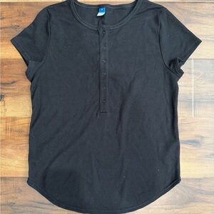 Old Navy Black Short-Sleeve Tee